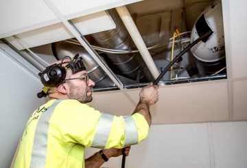 Rensing av ventilasjonskanaler utført av Vegard Mathisen